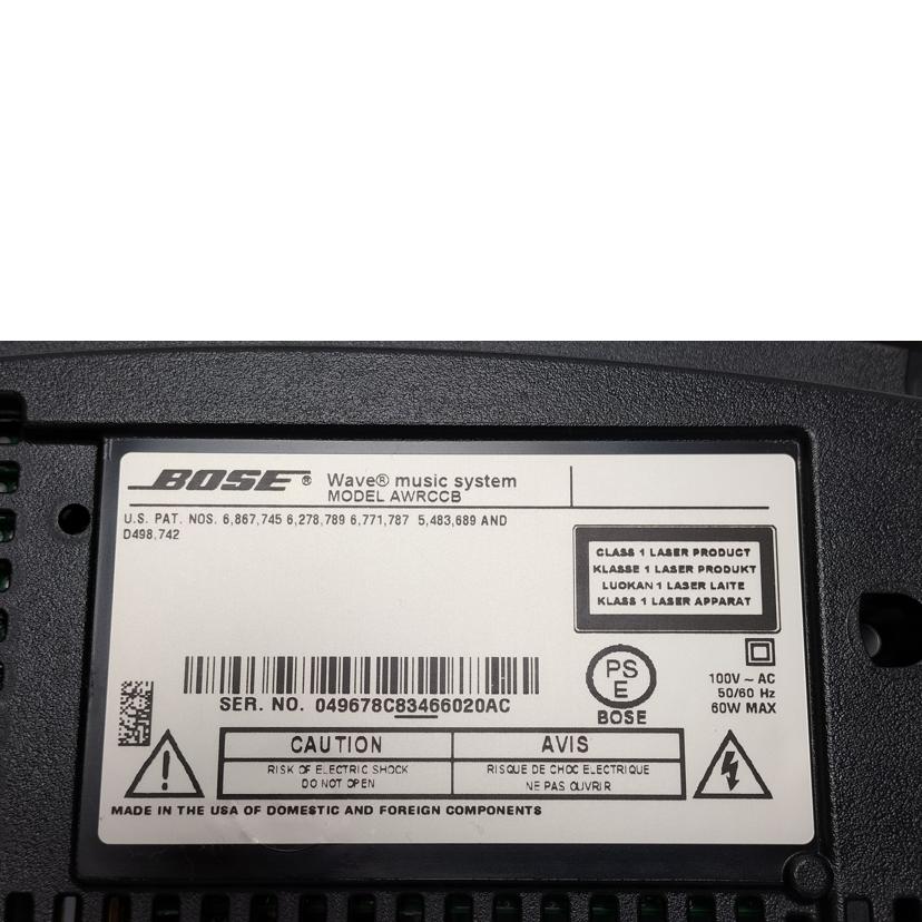 BOSE ボーズ/Wave Music System/AWRCCB//049678C83466020AC/ABランク/52