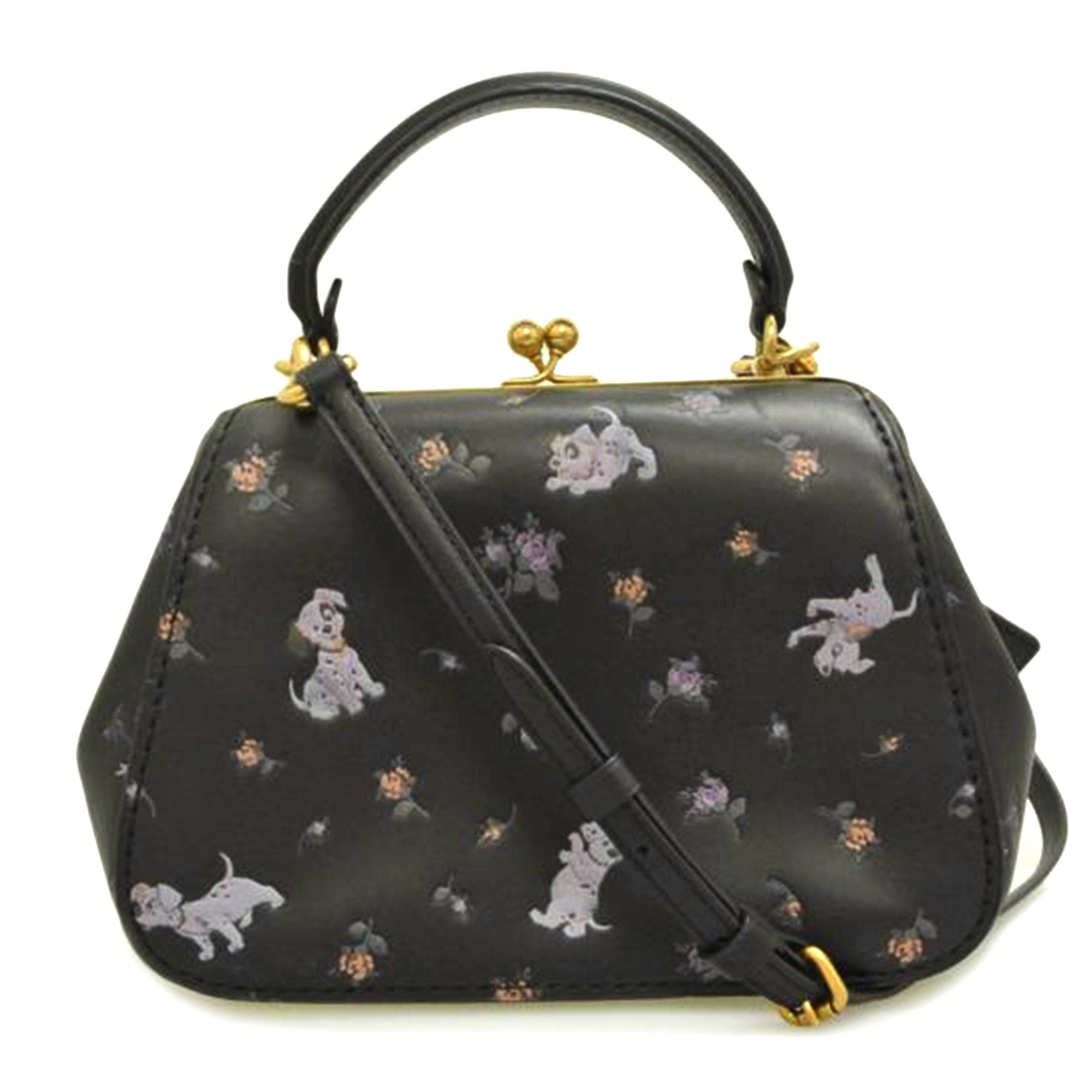 COACH コーチ/フレームバッグ ダルメシアンDisney黒 /68932//L1880/ABランク/87