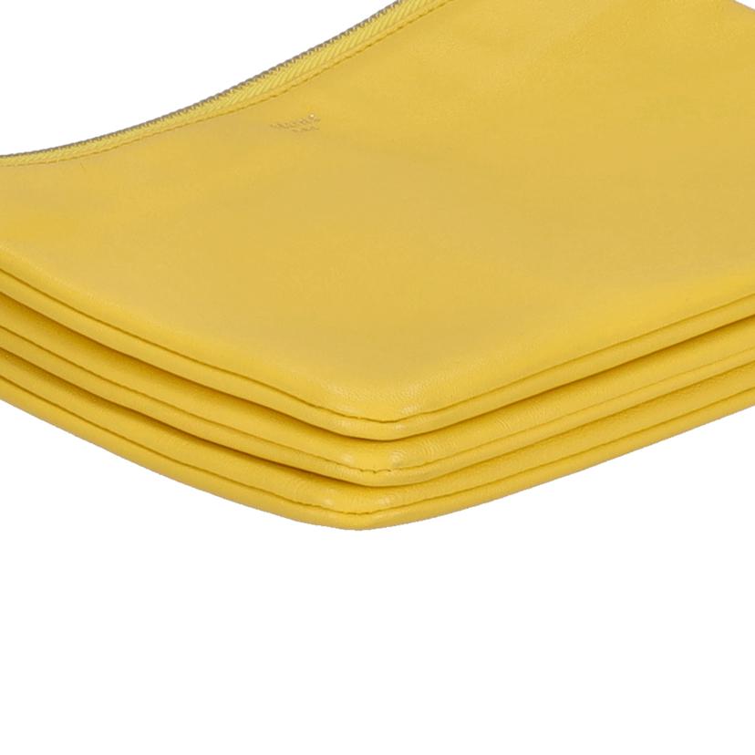 CELINE セリーヌ/ トリオバッグ ラムスキン イエロー //ABランク/75