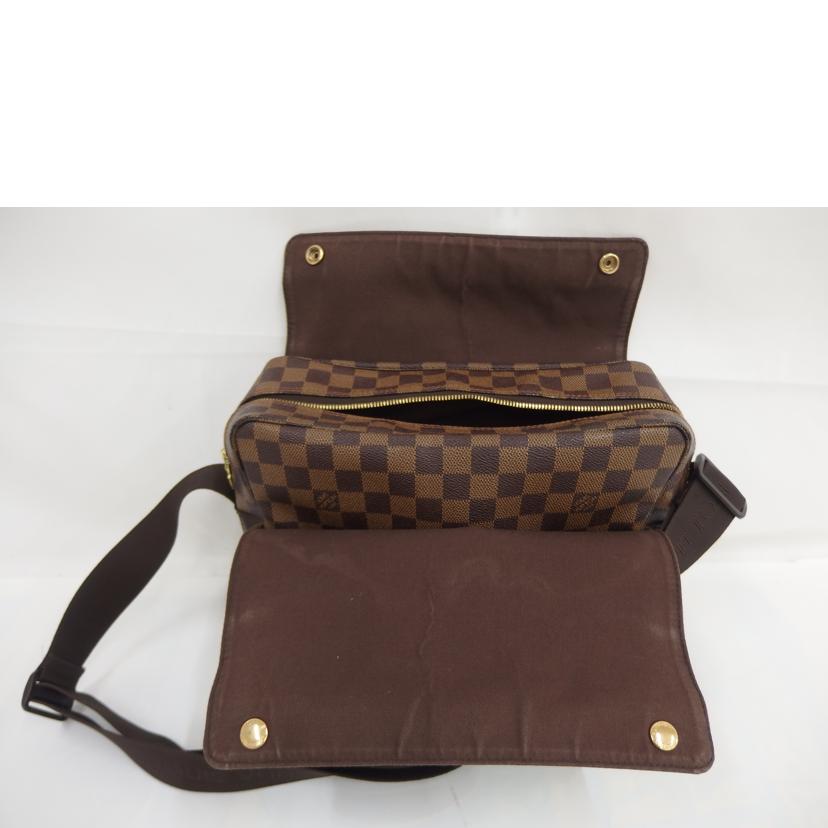 LOUIS VUITTON ルイヴィトン ルイ・ヴィトン ビトン ダミエ・エベヌ 市松模様 ブラウン 茶 ショルダーバッグ ハンドバッグ トートバッグ ブラウン メンズ レディース 定番 人気 LV 斜め掛け 肩がけ/ナヴィグリオ/ダミエ/エベヌ/N45255//TH0***/Bランク/82