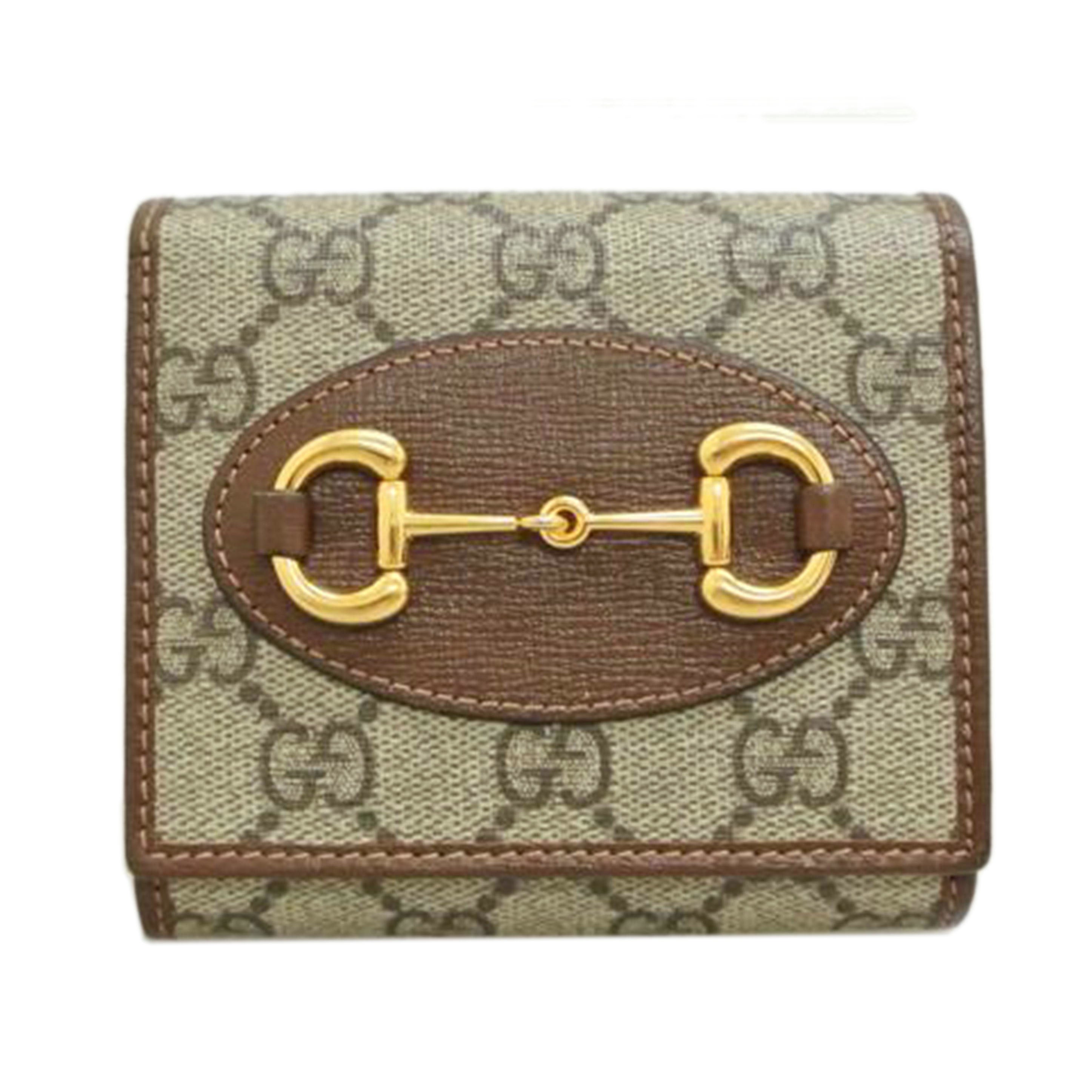GUCCI グッチ/ホースビット折リ財布 茶/621891//534568/ABランク/87