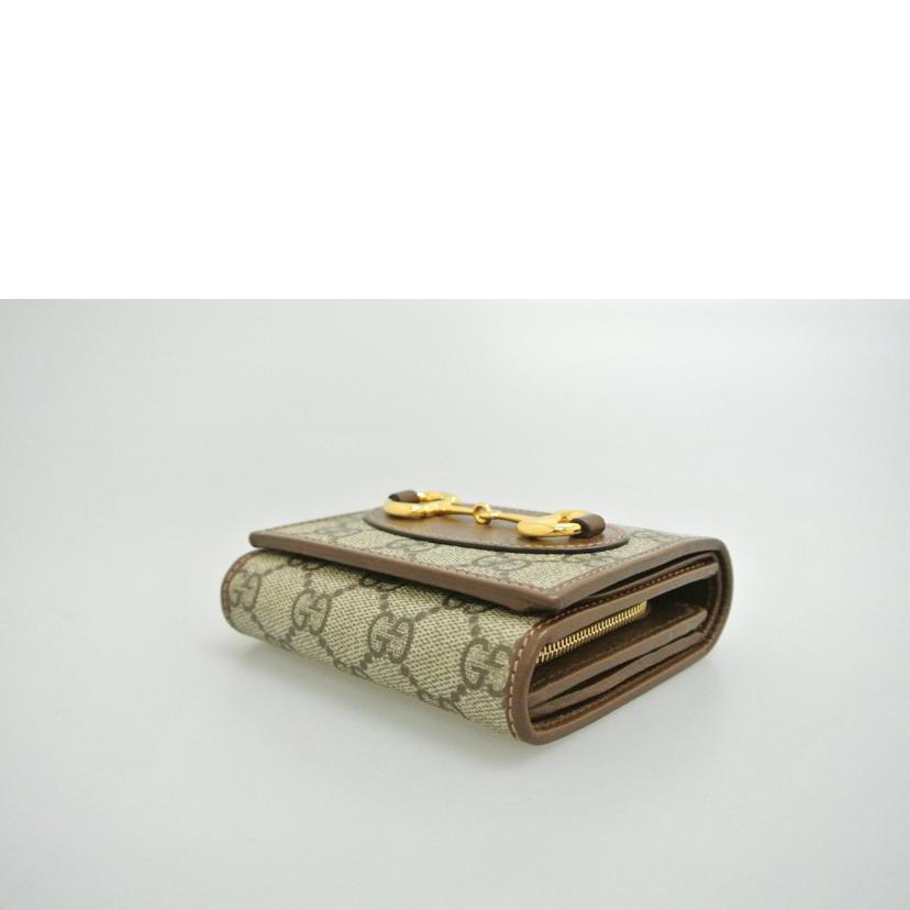 GUCCI グッチ/ホースビット折リ財布 茶/621891//534568/ABランク/87