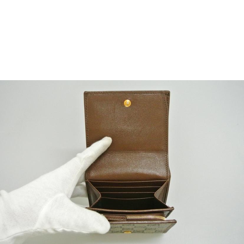 GUCCI グッチ/ホースビット折リ財布 茶/621891//534568/ABランク/87