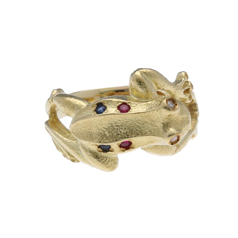 K18カエルリング/D・R・S #12//Aランク/75