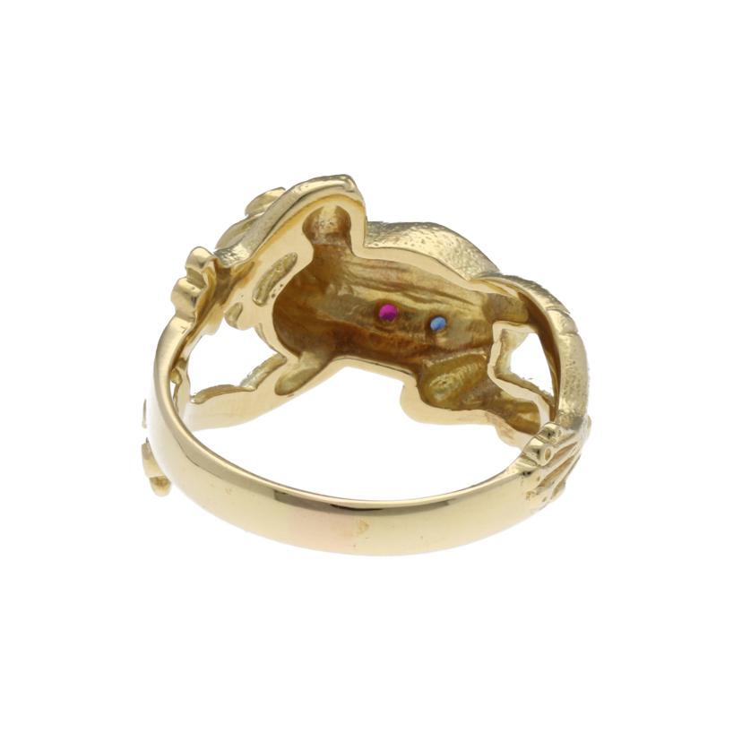 K18カエルリング/D・R・S #12//Aランク/75