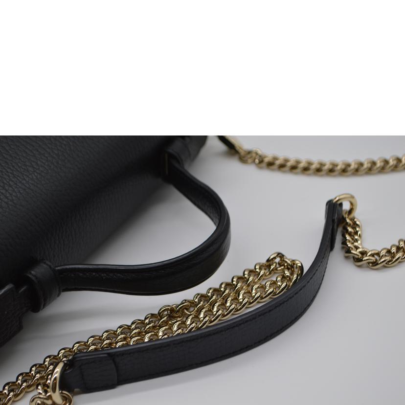 GUCCI グッチ/インターロッキングGチェーンショルダー/ノワール/510302//525040/Aランク/89