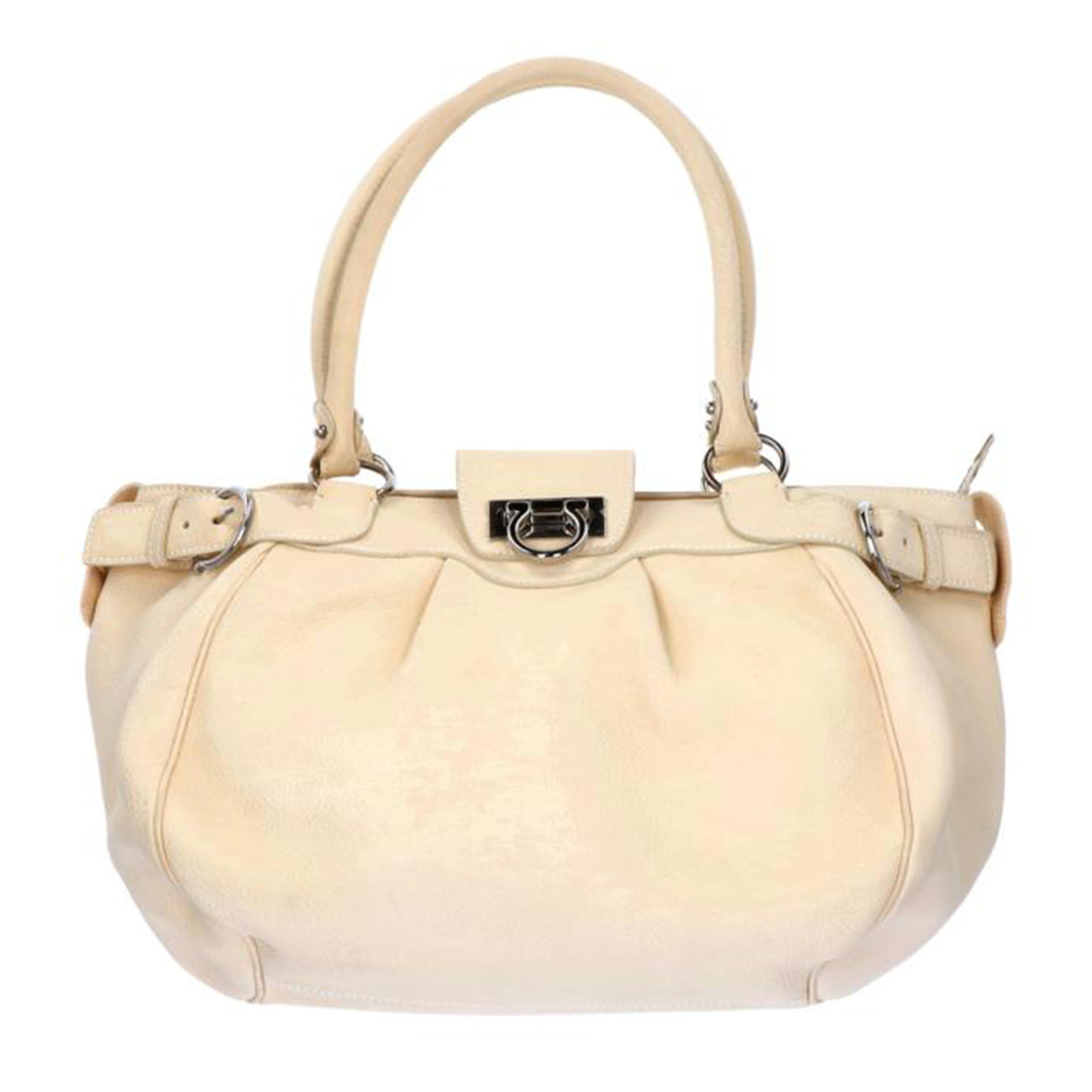 S.Ferragamo フェラガモ/マリッサ ガンチーニ レザー ハンドバッグ//AB-21 A050 /ABランク/75