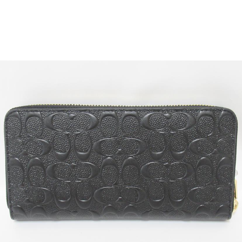 COACH/エンボスジップ長財布/シグネチャー/C7360//L22**/SAランク/63