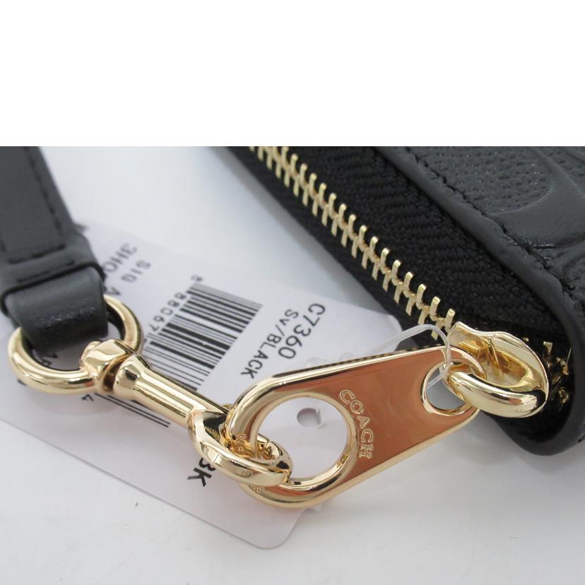 COACH/エンボスジップ長財布/シグネチャー/C7360//L22**/SAランク/63