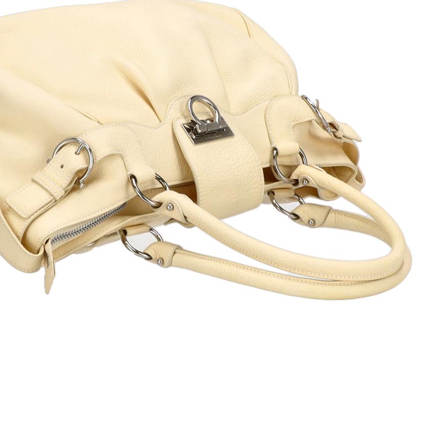 S.Ferragamo フェラガモ/マリッサ ガンチーニ レザー ハンドバッグ//AB-21 A050 /ABランク/75