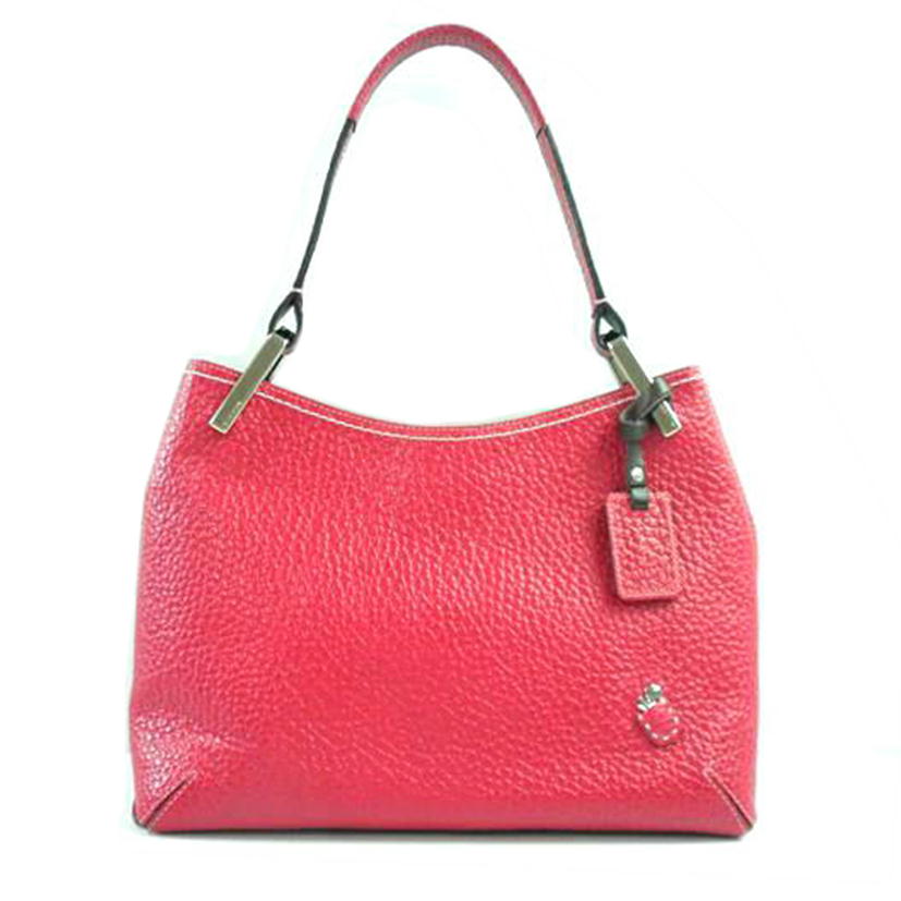 pelle borsa ペレボルサ/ レザーワンショルダーバッグ プラント レッド //Aランク/83