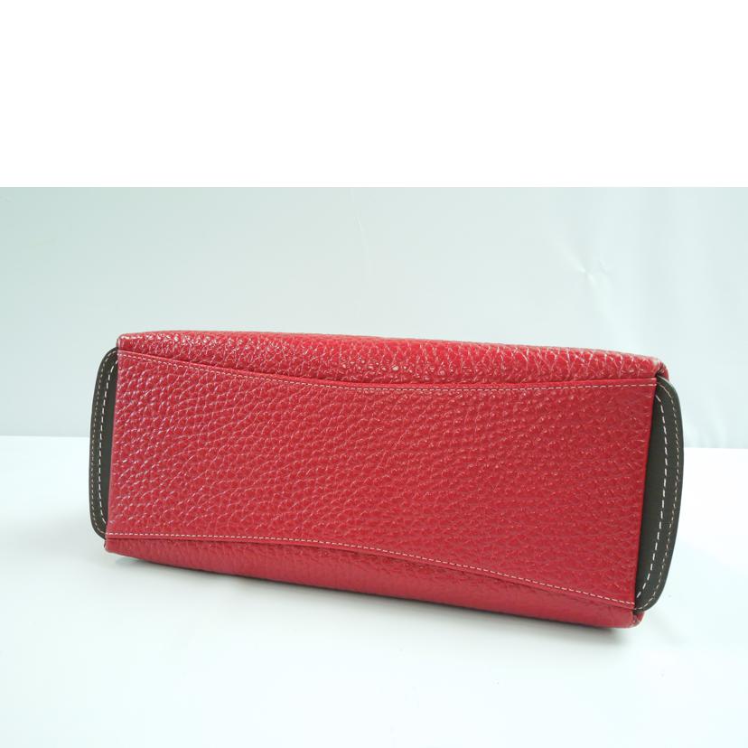 pelle borsa ペレボルサ/ レザーワンショルダーバッグ プラント レッド //Aランク/83