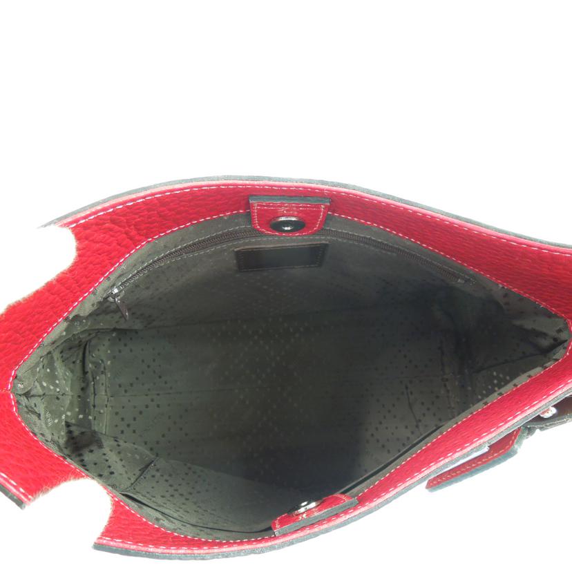 pelle borsa ペレボルサ/ レザーワンショルダーバッグ プラント レッド //Aランク/83