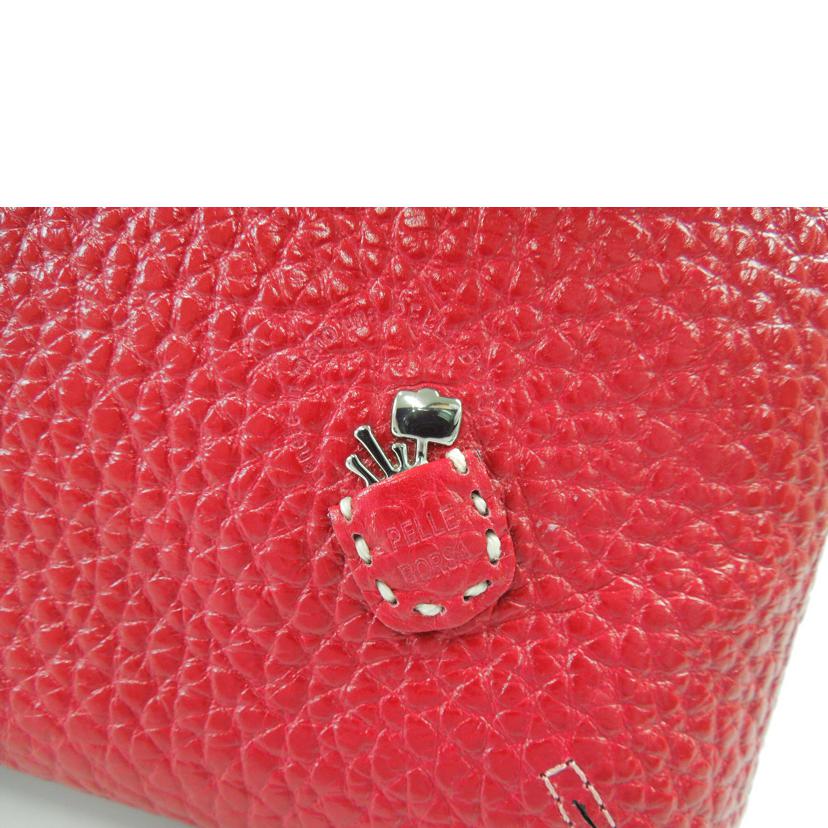 pelle borsa ペレボルサ/ レザーワンショルダーバッグ プラント レッド //Aランク/83