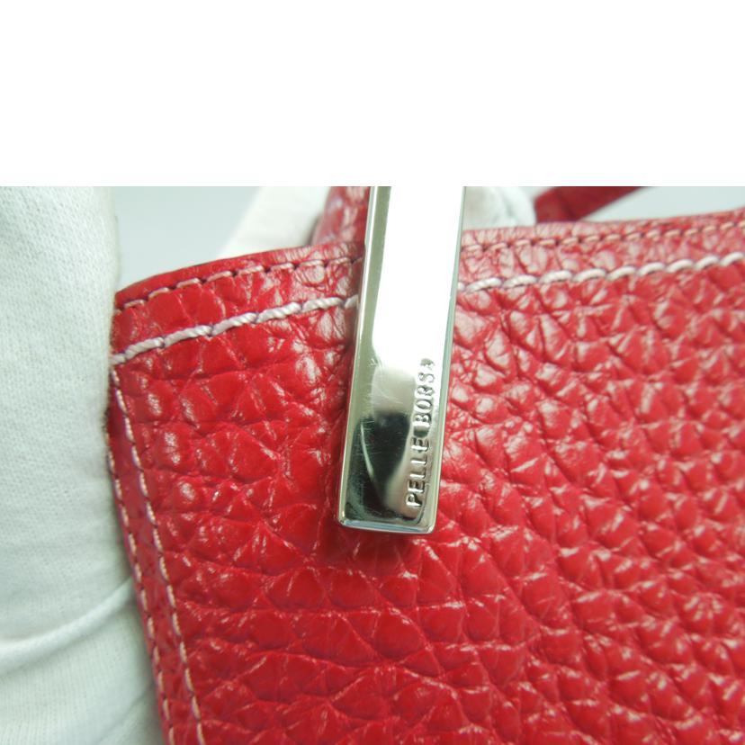 pelle borsa ペレボルサ/ レザーワンショルダーバッグ プラント レッド //Aランク/83
