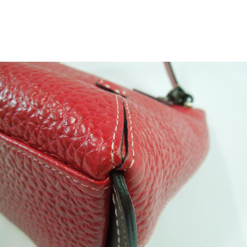 pelle borsa ペレボルサ/ レザーワンショルダーバッグ プラント レッド //Aランク/83