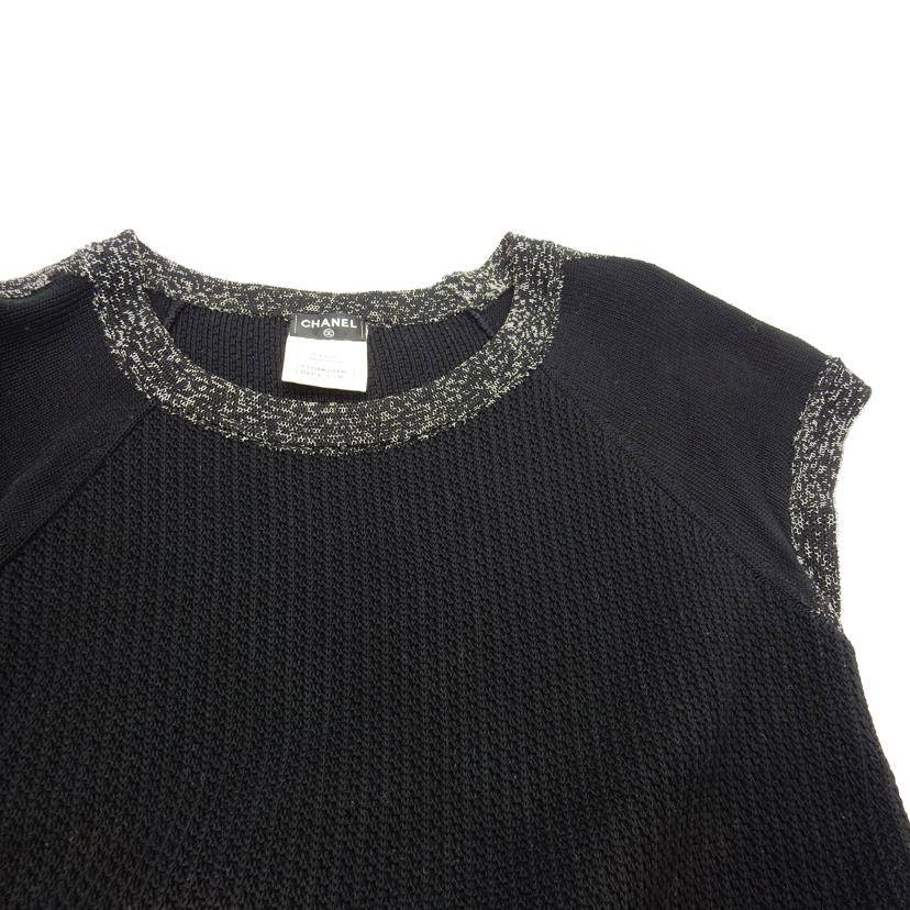 CHANEL シャネル/ニットワンピース/コットン/ブラック/P43319K04446//ABランク/02