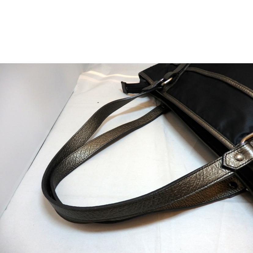 BURBERRY BUBERRY/ナイロン×レザートート//ABランク/95