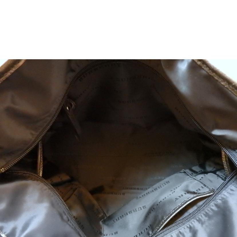 BURBERRY BUBERRY/ナイロン×レザートート//ABランク/95