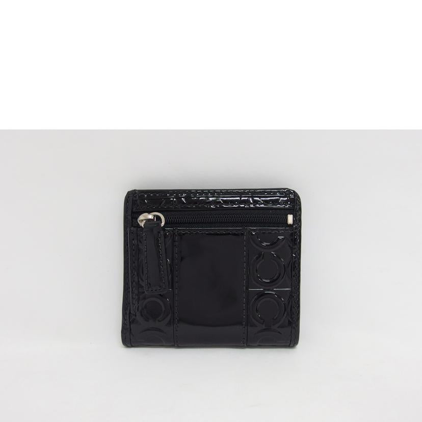 COACH コーチ/ジュリア/パテントレザー二つ折りコンパクト財布/ブラック//ABランク/04
