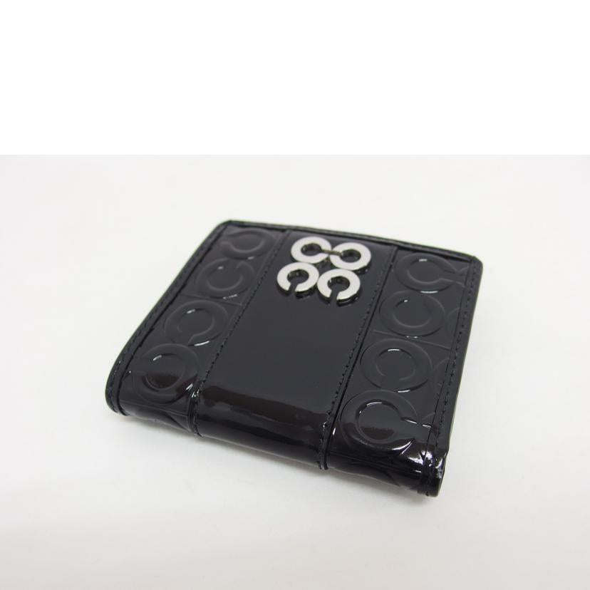 COACH コーチ/ジュリア/パテントレザー二つ折りコンパクト財布/ブラック//ABランク/04