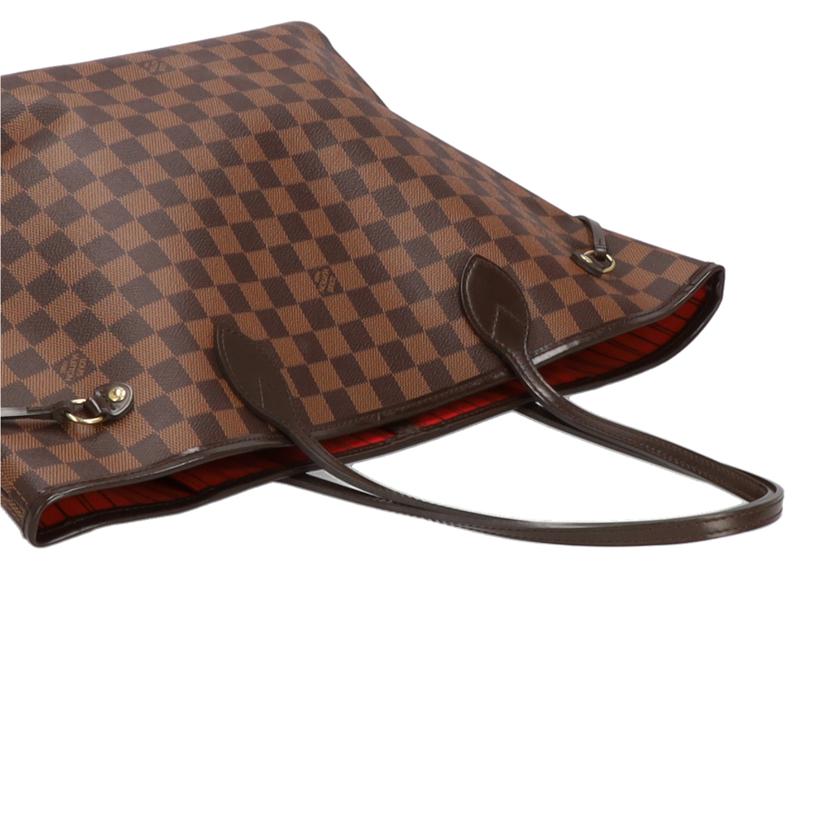 LOUIS VUITTON ルイヴィトン ルイ・ヴィトン ビトン ダミエ・エベヌ 市松模様 ブラウン 茶 ショルダーバッグ ハンドバッグ トートバッグ ブラウン メンズ レディース 定番 人気 LV 斜め掛け 肩がけ/ネヴァーフルMM/ダミエ/エベヌ・ルージュ/N41358//GI3***/Aランク/09