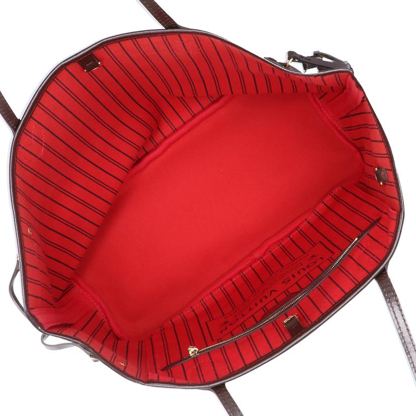 LOUIS VUITTON ルイヴィトン ルイ・ヴィトン ビトン ダミエ・エベヌ 市松模様 ブラウン 茶 ショルダーバッグ ハンドバッグ トートバッグ ブラウン メンズ レディース 定番 人気 LV 斜め掛け 肩がけ/ネヴァーフルMM/ダミエ/エベヌ・ルージュ/N41358//GI3***/Aランク/09