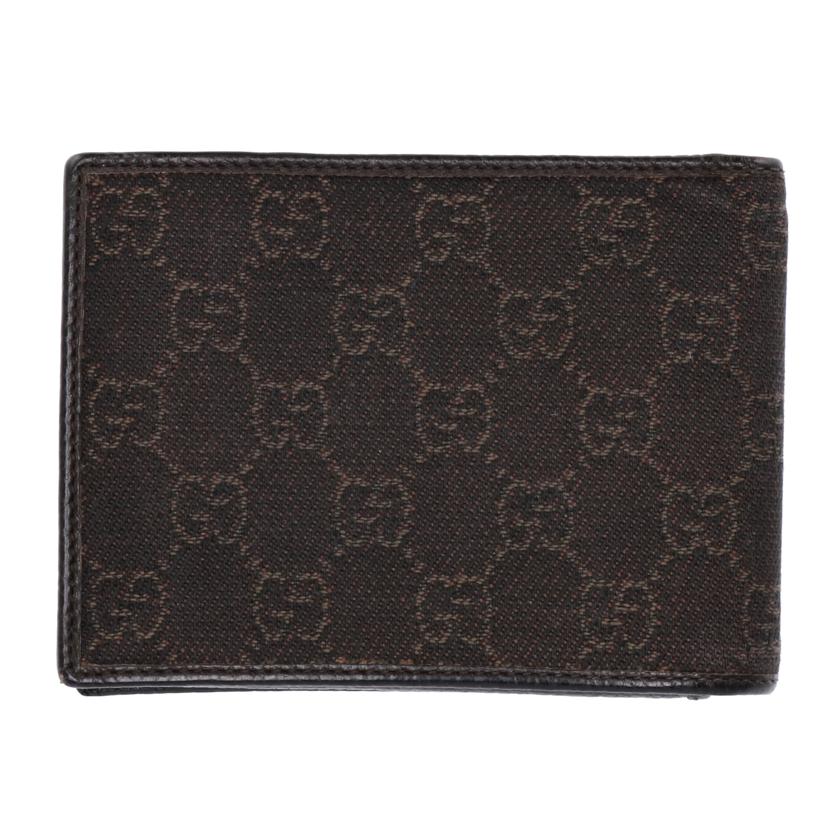 GUCCI グッチ/GGキャンバス二つ折り札入れ/ブラウン/217045//Bランク/75