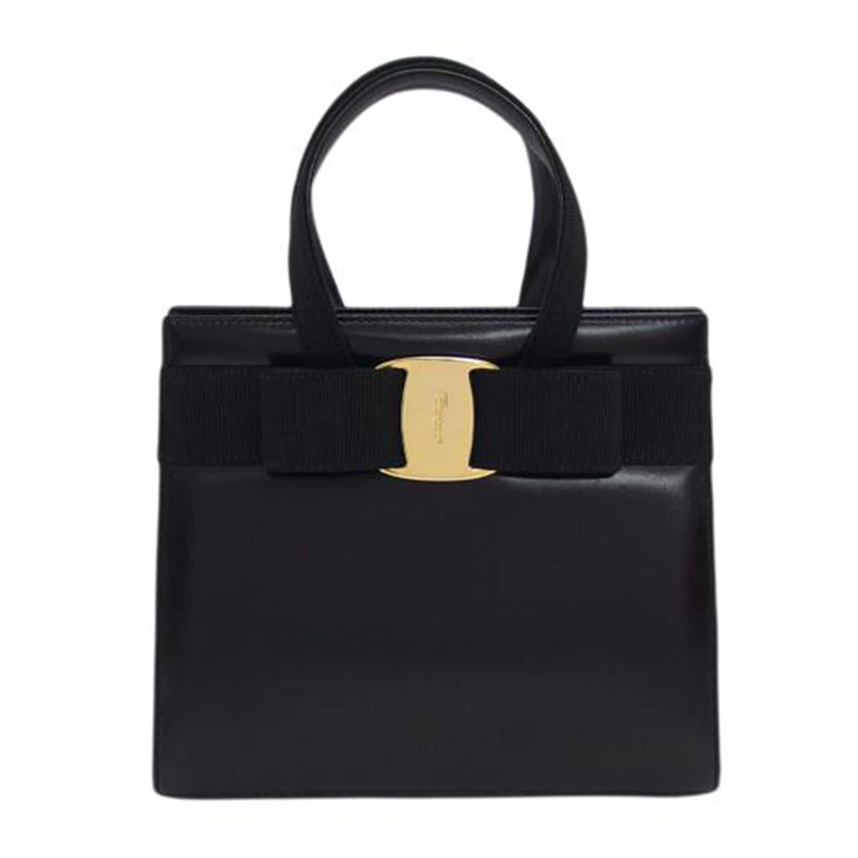 Ferragamo フェラガモ/ヴァラリボン/2WAYショルダーバッグ/ブラック/4178//BA21/Aランク/04