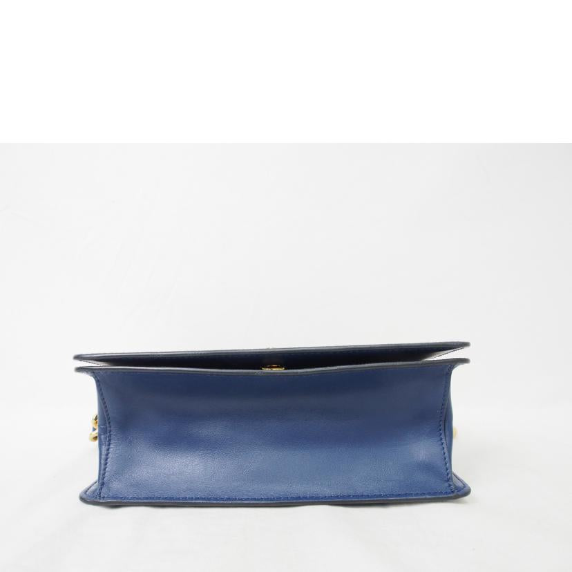 PRADA プラダ/サフィアーノ/チェーンショルダー/ブルー/1BD133//ABランク/78