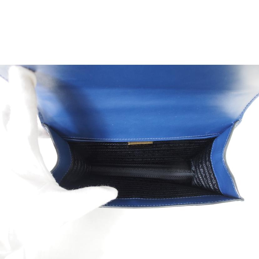 PRADA プラダ/サフィアーノ/チェーンショルダー/ブルー/1BD133//ABランク/78