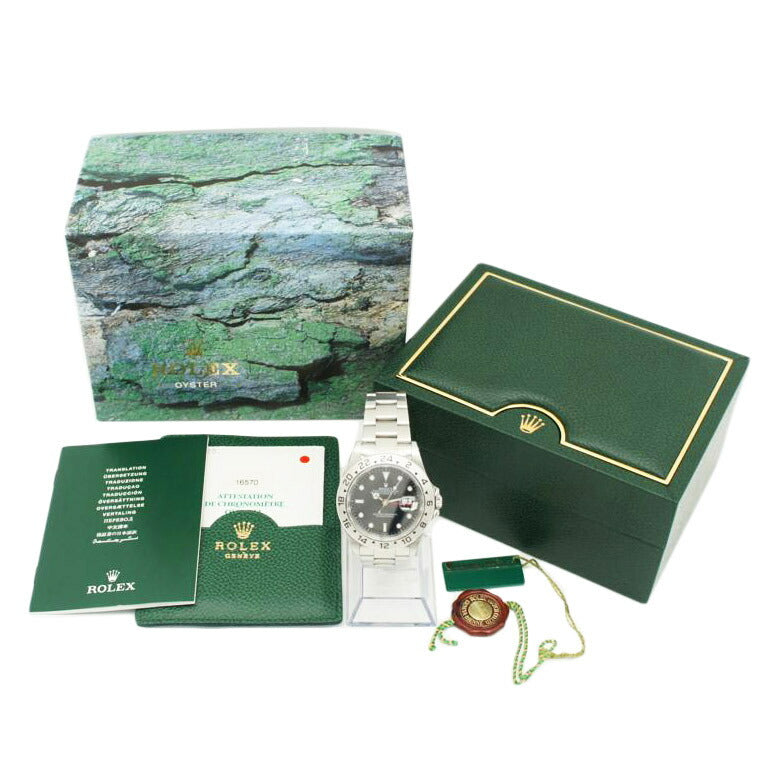 ROLEX ロレックス 腕時計 1998年頃製造 ステンレス 黒文字盤 メンズ 自動巻き/エクスプローラー2・ブラック/A番/16570//A25**********/ABランク/06