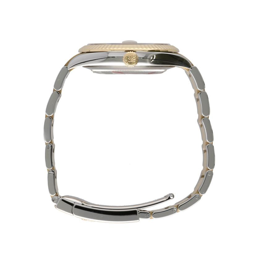 ROLEX ロレックス ランダムシリアル 2020年新ギャラ SS×YG/デイトジャスト41・シャンパン/10Pダイヤ/ランダム番/126333G//3E9*****/Aランク/75