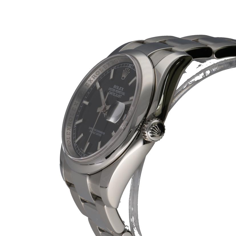 ROLEX ロレックス 腕時計 2005年頃製造 新品仕上済 黒文字盤 ステンレス メンズ/デイトジャスト・ブラック/D番/116200//D92**********/SAランク/75