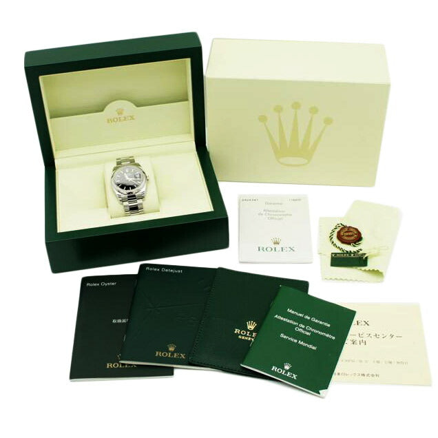 ROLEX ロレックス 腕時計 2005年頃製造 新品仕上済 黒文字盤 ステンレス メンズ/デイトジャスト・ブラック/D番/116200//D92**********/SAランク/75