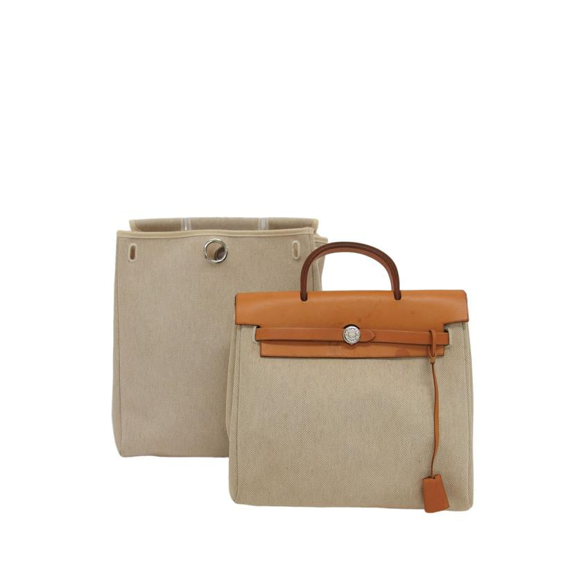 HERMES エルメス/エールバッグMM/トワルアッシュ/ナチュラル//□G刻印/Bランク/04