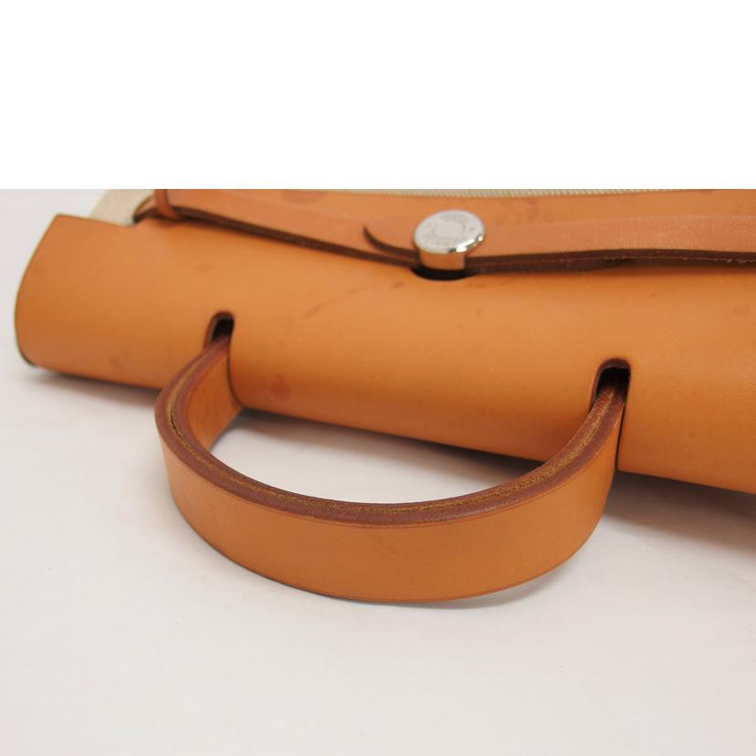 HERMES エルメス/エールバッグMM/トワルアッシュ/ナチュラル//□G刻印/Bランク/04