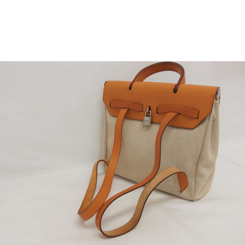 HERMES エルメス/エールバッグMM/トワルアッシュ/ナチュラル//□G刻印/Bランク/04