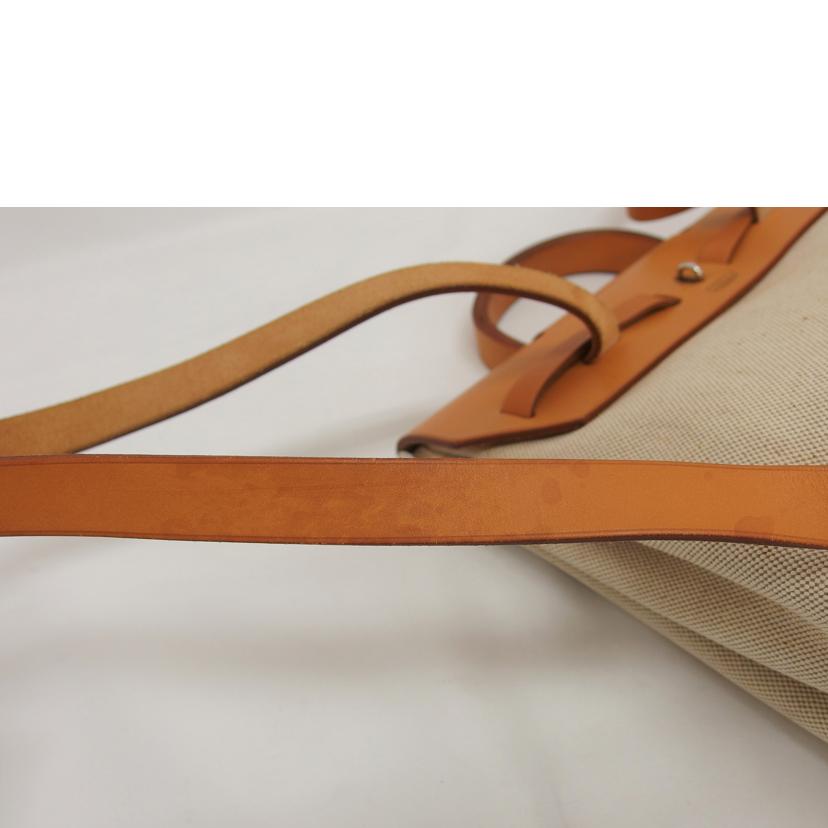 HERMES エルメス/エールバッグMM/トワルアッシュ/ナチュラル//□G刻印/Bランク/04