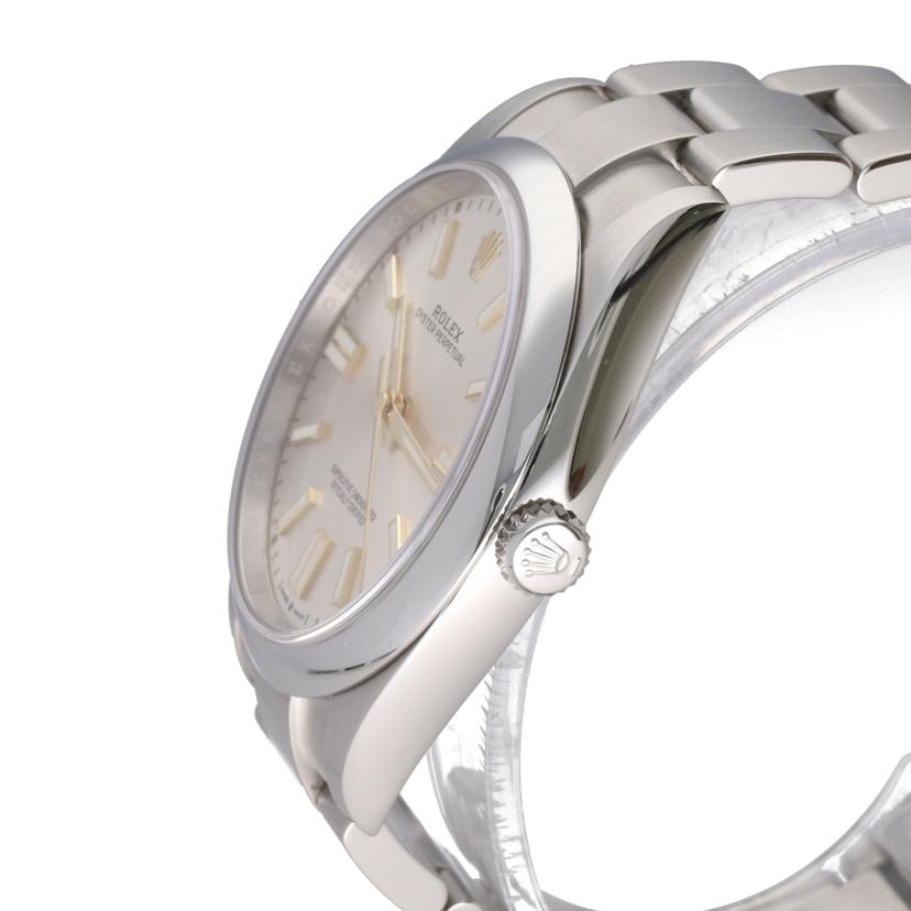 ROLEX ロレックス 腕時計 ランダムシリアル 2021年新ギャラ ステンレス メンズ/オイスターパーペチュアル・シルバー/ランダム番/124300//R10*****/SAランク/75