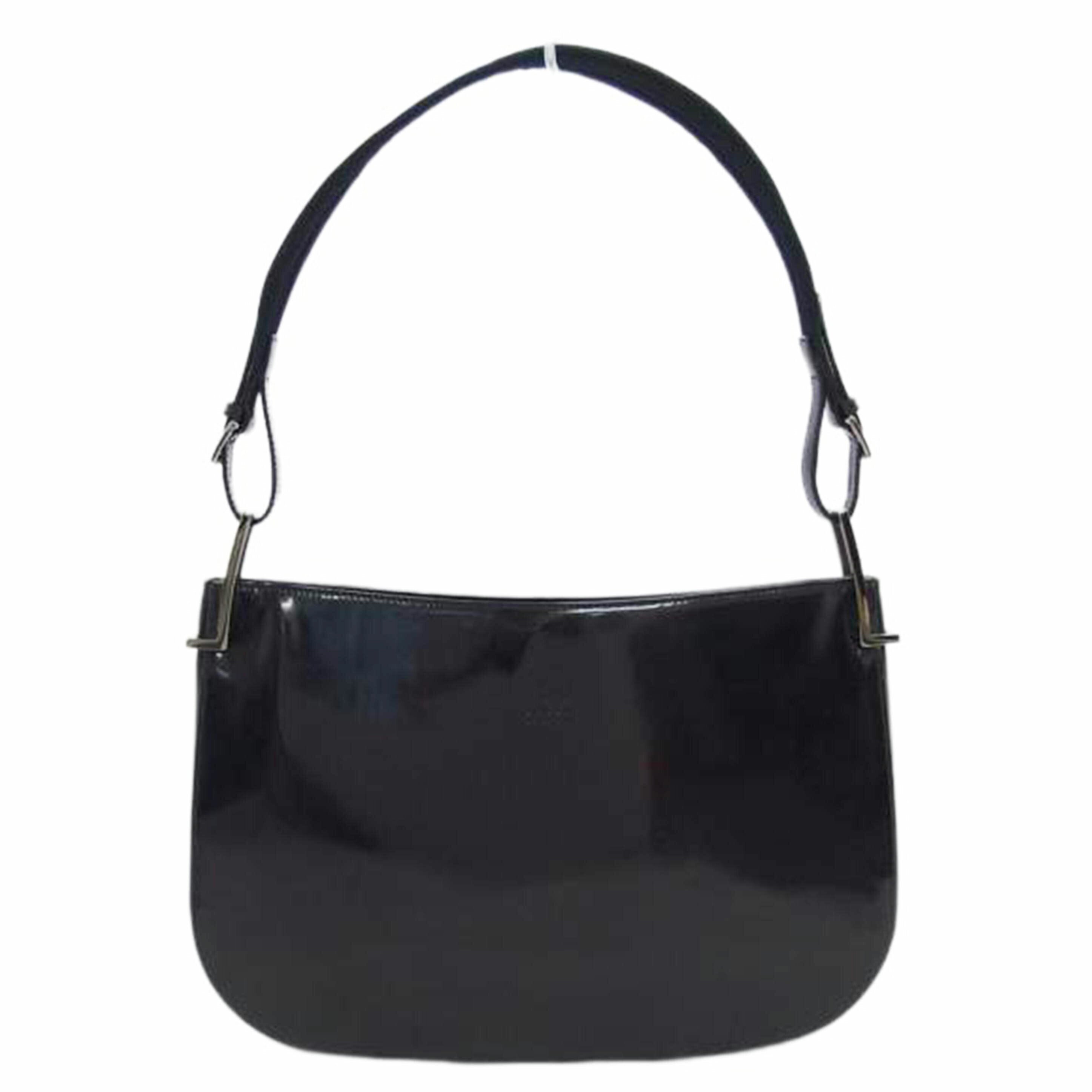 GUCCI グッチ/エナメルレザー/ワンショルダーバッグ/ブラック/001・3193//002058/Bランク/04