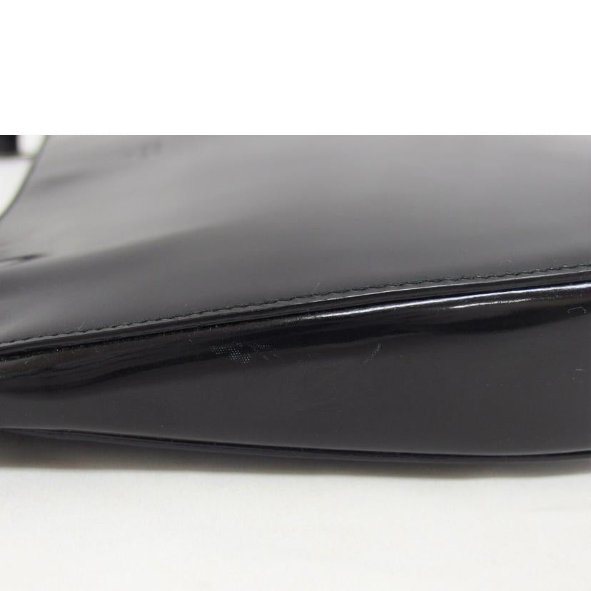 GUCCI グッチ/エナメルレザー/ワンショルダーバッグ/ブラック/001・3193//002058/Bランク/04