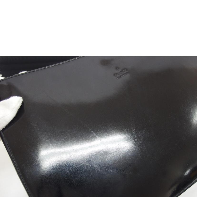 GUCCI グッチ/エナメルレザー/ワンショルダーバッグ/ブラック/001・3193//002058/Bランク/04