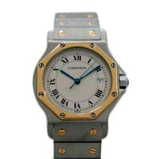 Cartier カルティエ/サントスオクタゴンMM SS×YG/クオーツ/187902//26643/Aランク/67