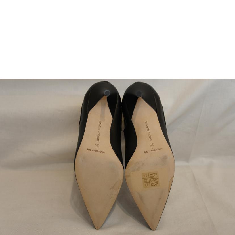 MANOLO BLAHNIK/レザーサイドゴアショートブーツ//ABランク/92