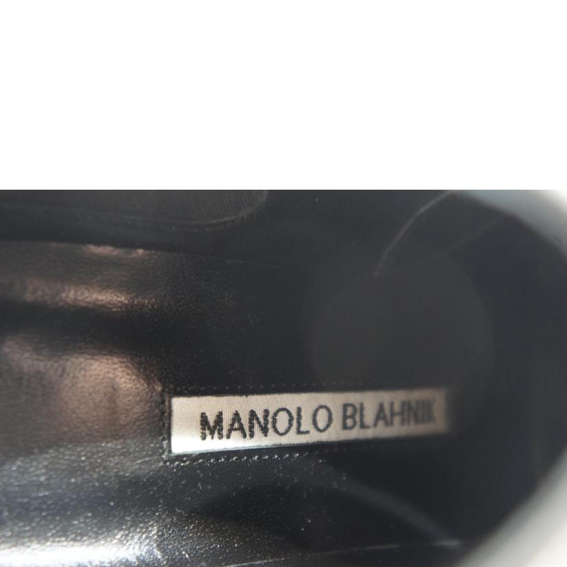 MANOLO BLAHNIK/レザーサイドゴアショートブーツ//ABランク/92