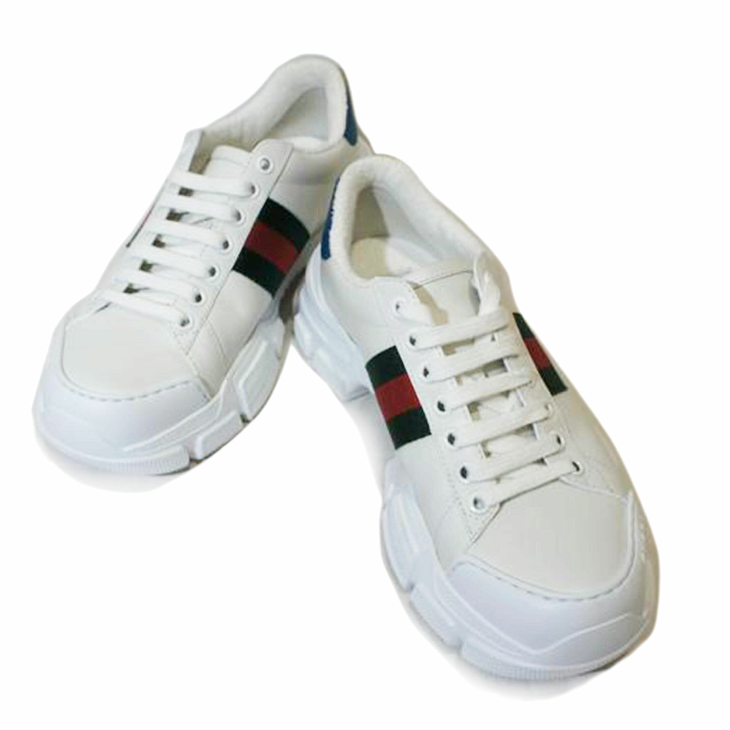 GUCCI グッチ/AceWebシューズ WHT/RED/GRN/627832 0FI60 //ABランク/94