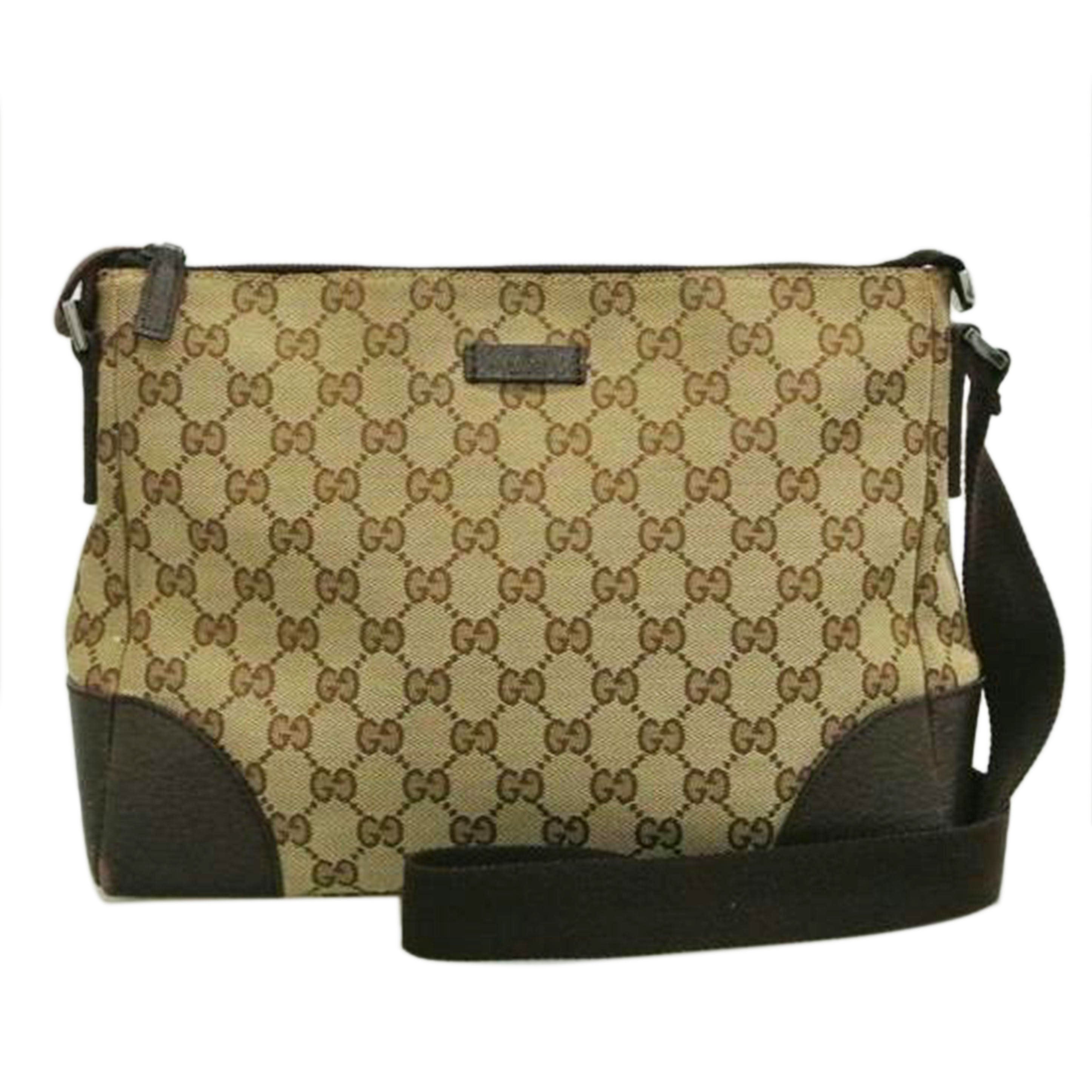 GUCCI グッチ/GGキャンバスショルダーバッグ 茶/114273//001998/Bランク/87