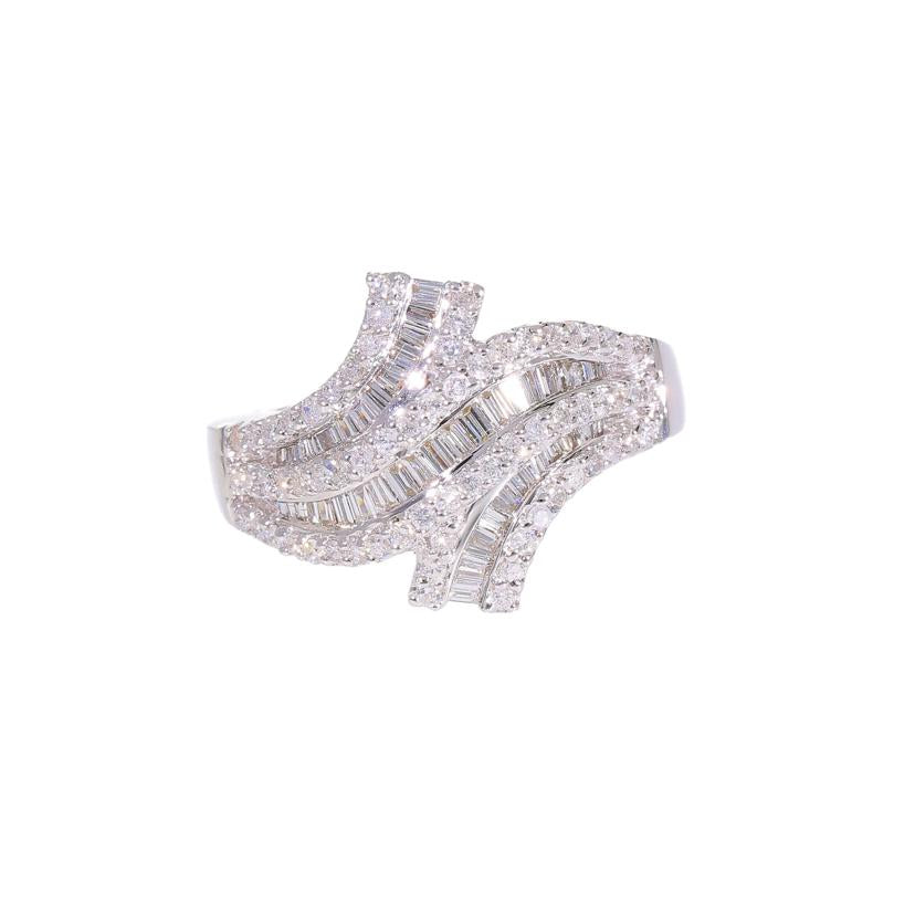 /◎ K18WGダイヤリング1.00ct//Aランク/75