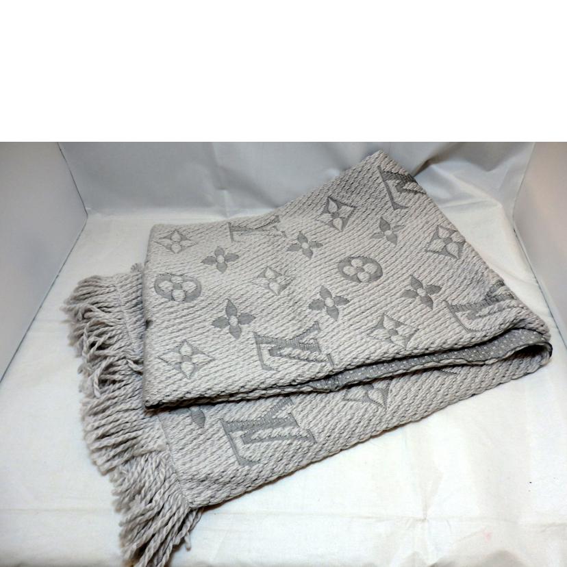 LV LV/エシャプロゴマニア/MG柄/シルク混ニットマフラー/M74742//GM0197/ABランク/95